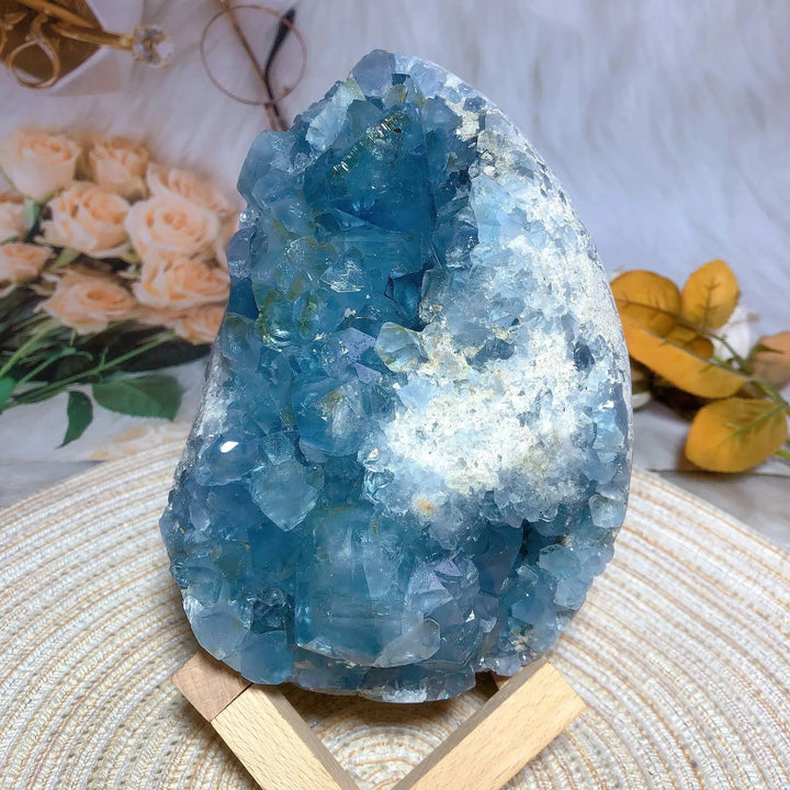 Blue Celestite Large Egg Geode