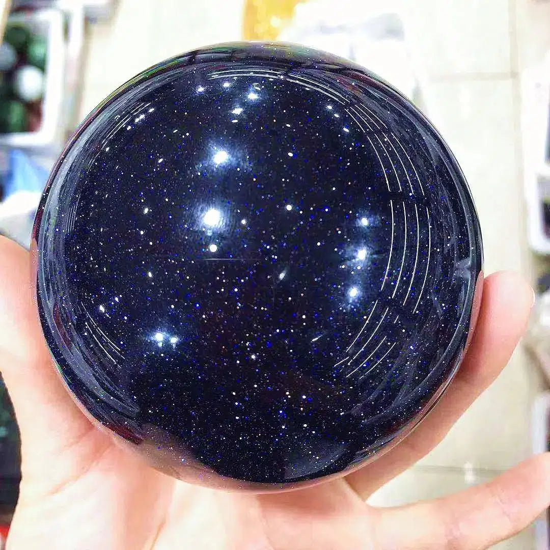 Blue Goldstone Sphere