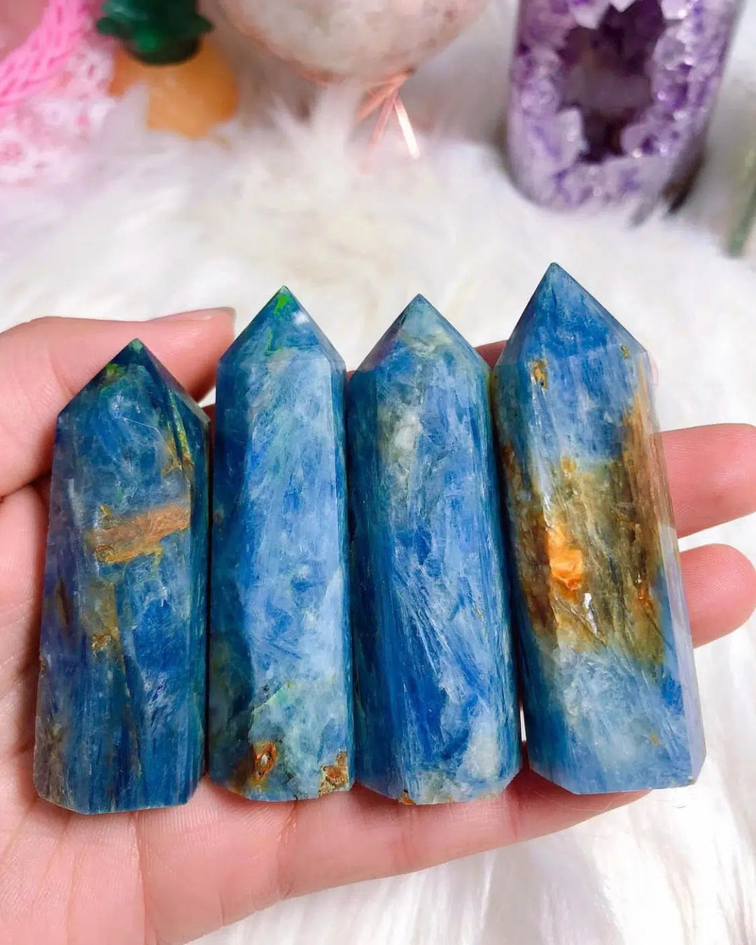 Blue Kyanite Crystal Tower