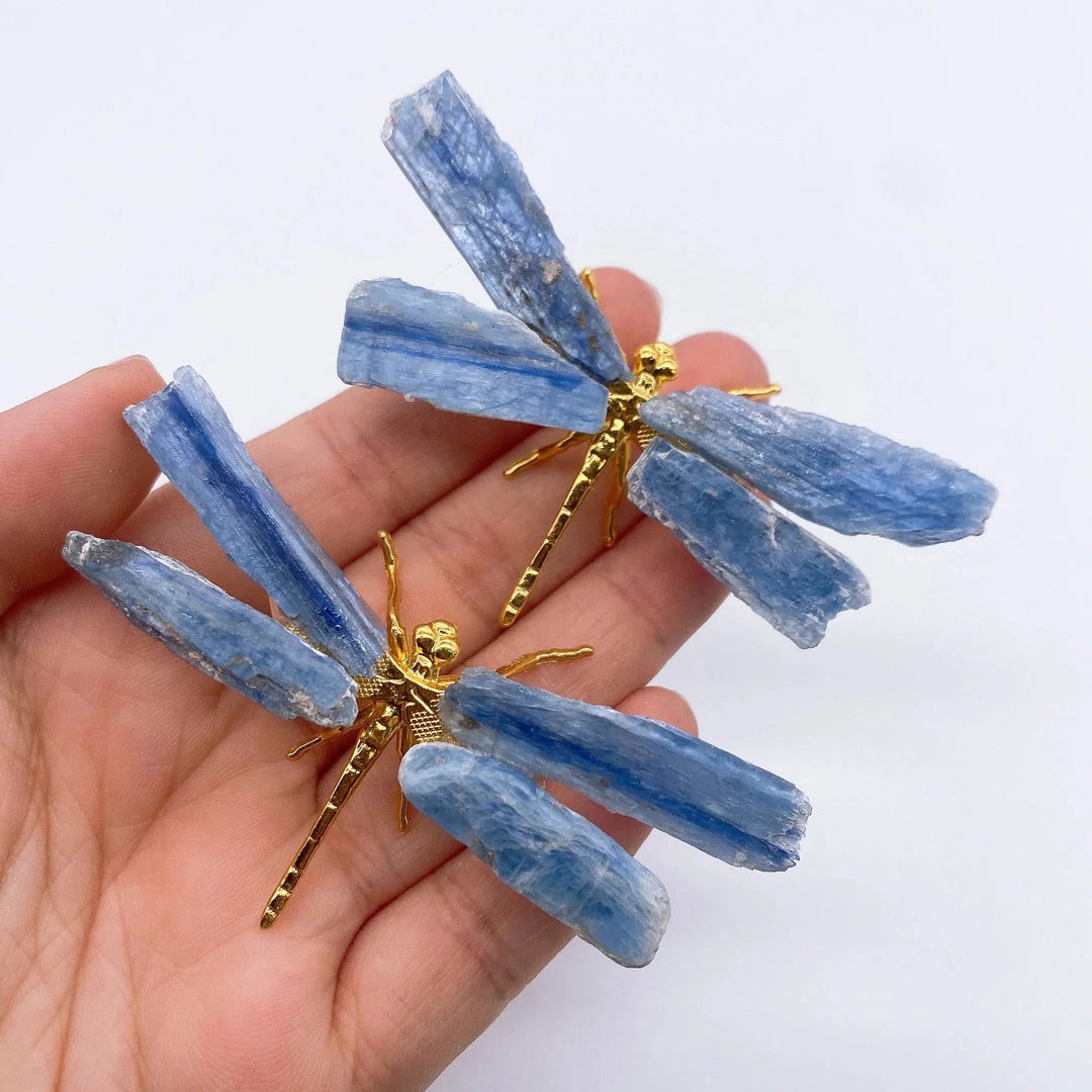 Blue Kyanite Dragonfly Figurine