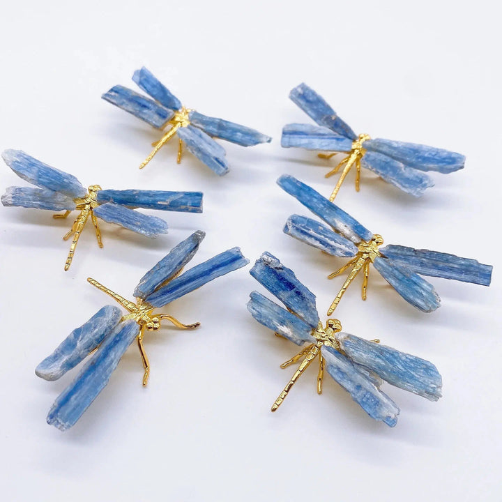 Blue Kyanite Dragonfly Figurine