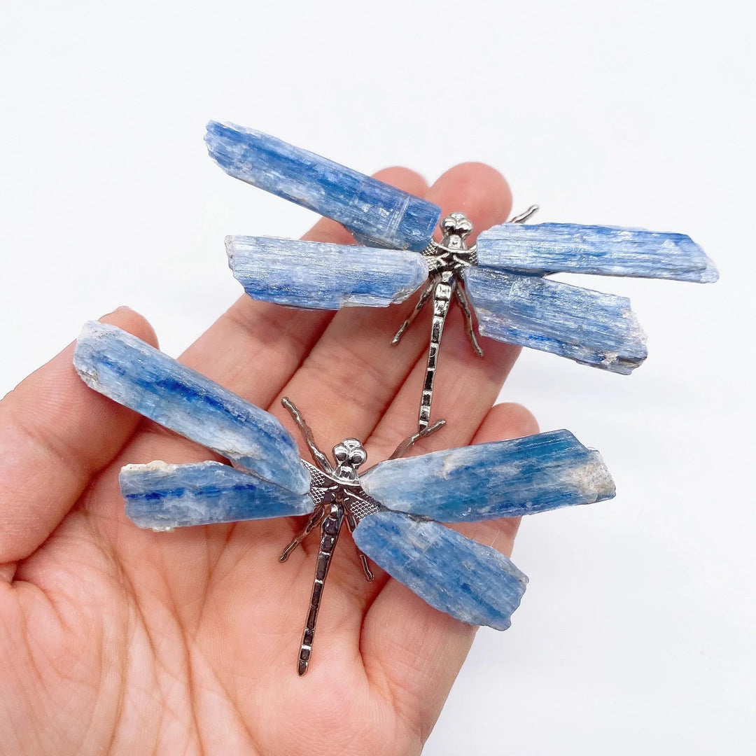 Blue Kyanite Dragonfly Figurine