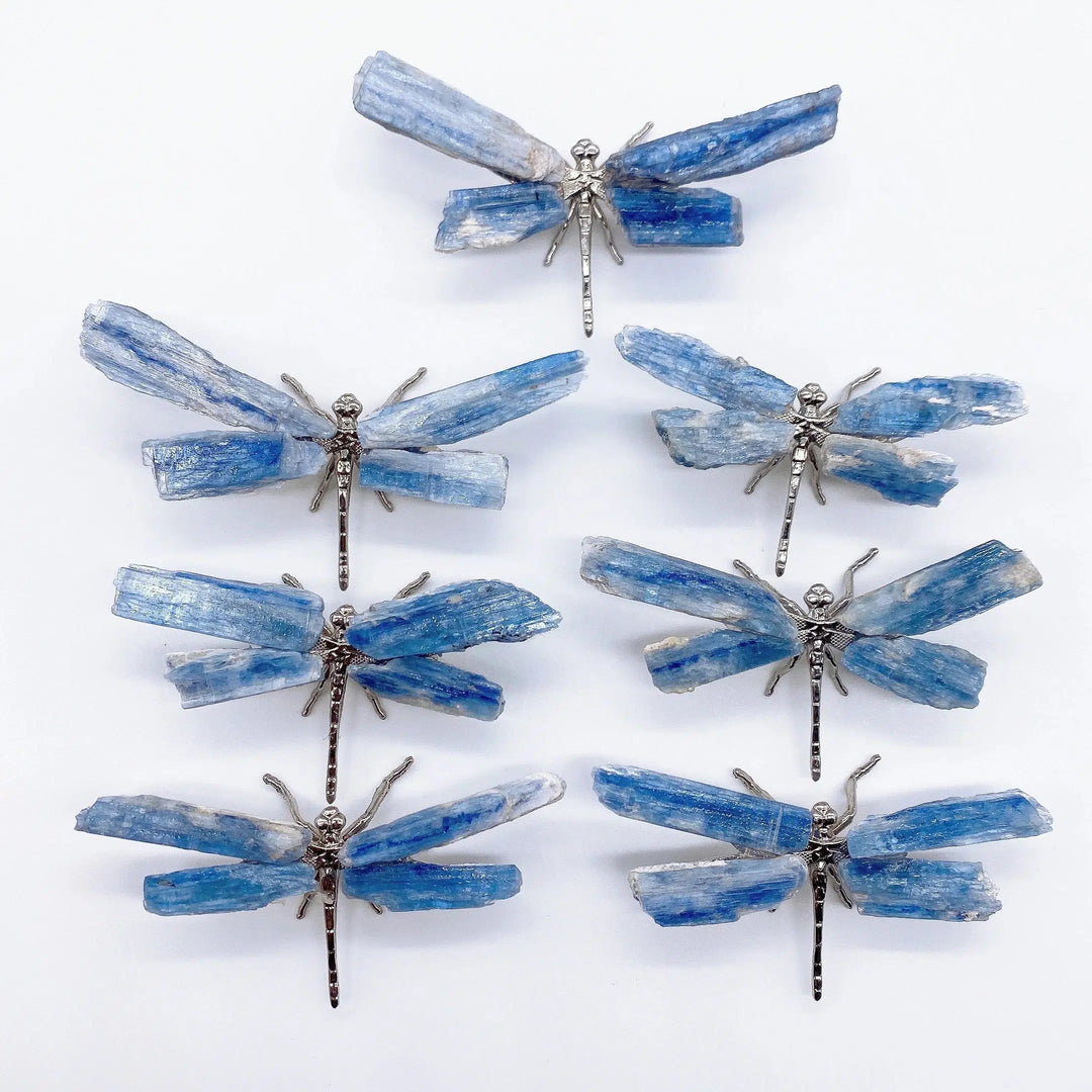 Blue Kyanite Dragonfly Figurine