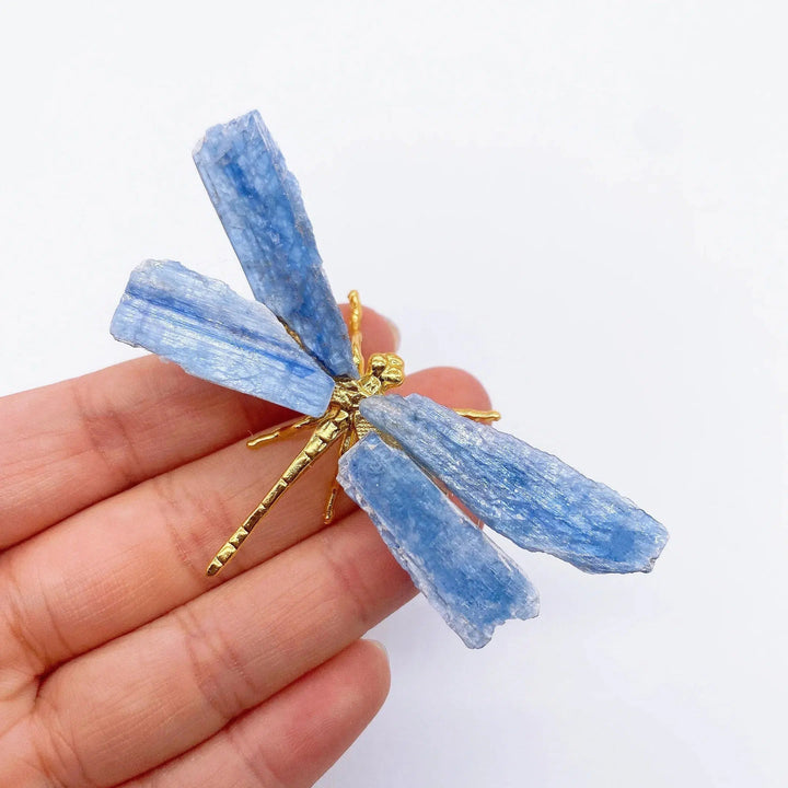 Blue Kyanite Dragonfly Figurine