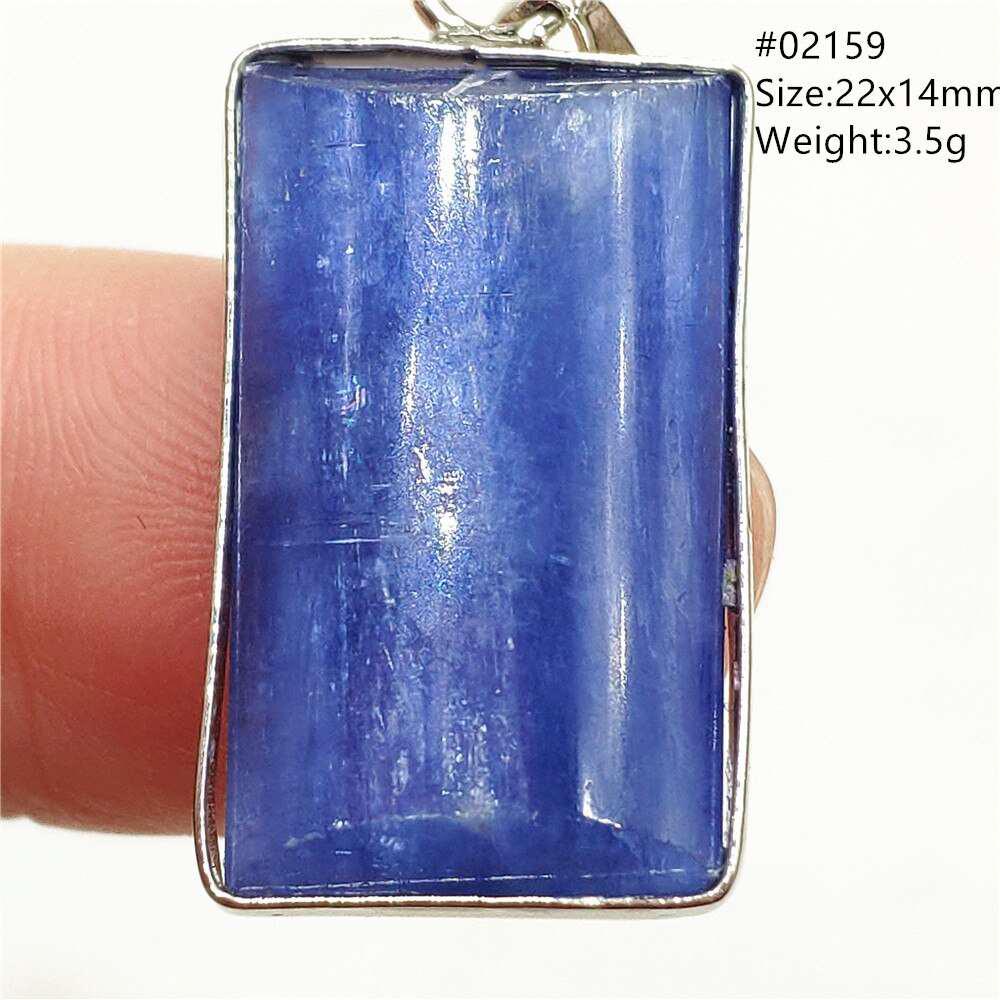 Blue Kyanite Rectangle Pendant