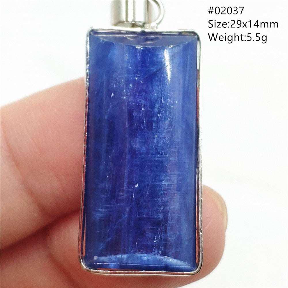 Blue Kyanite Rectangle Pendant