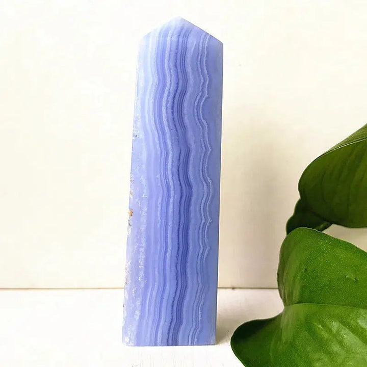 Blue Lace Agate Crystal Tower