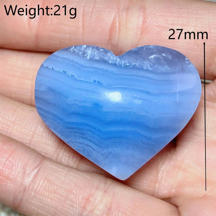 Blue Lace Agate Heart