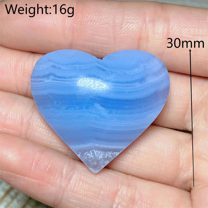 Blue Lace Agate Heart