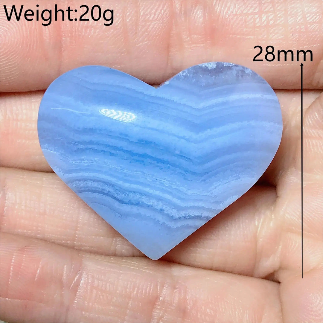 Blue Lace Agate Heart