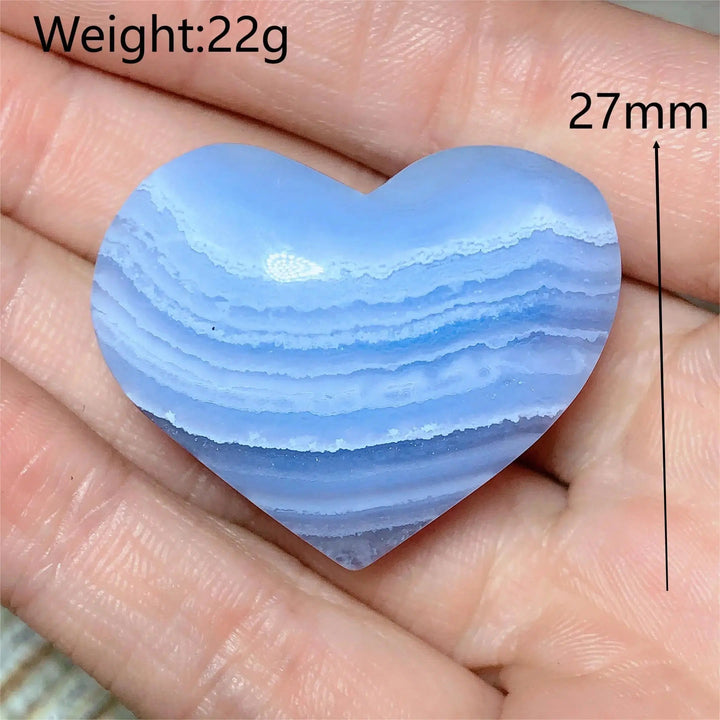 Blue Lace Agate Heart