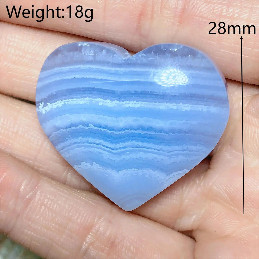 Blue Lace Agate Heart