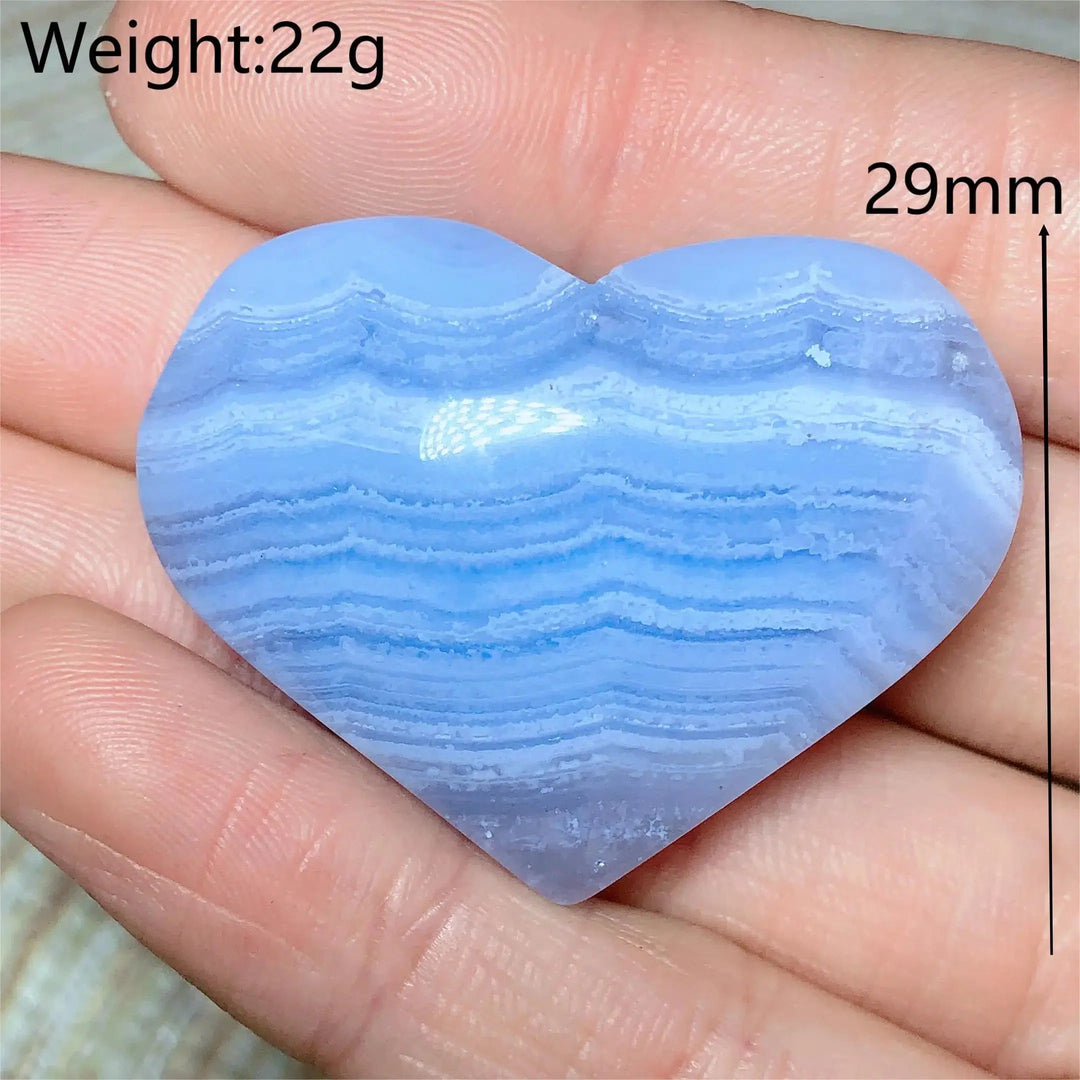 Blue Lace Agate Heart