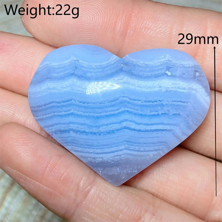 Blue Lace Agate Heart