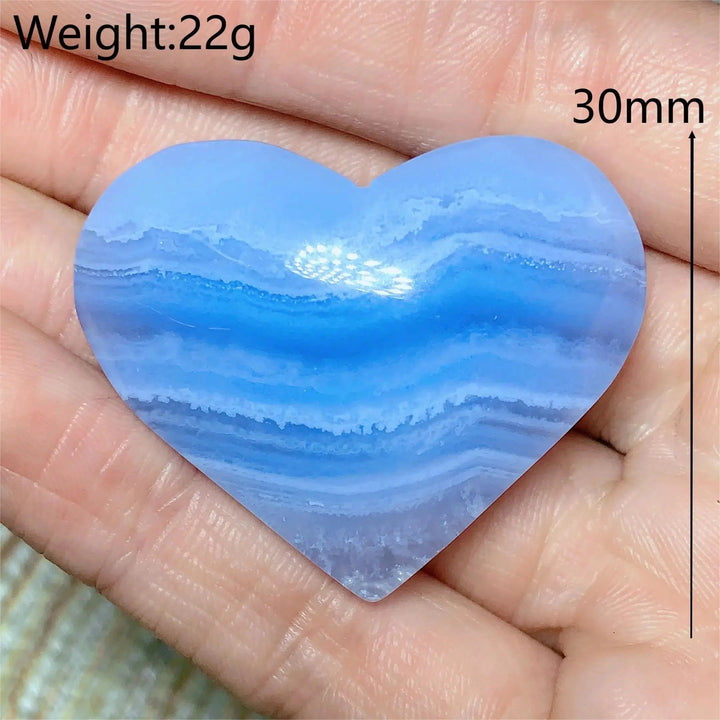 Blue Lace Agate Heart