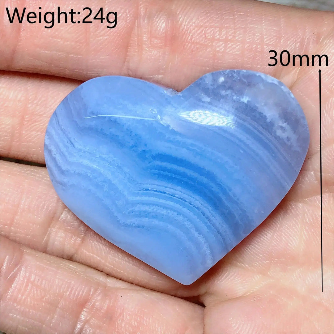 Blue Lace Agate Heart