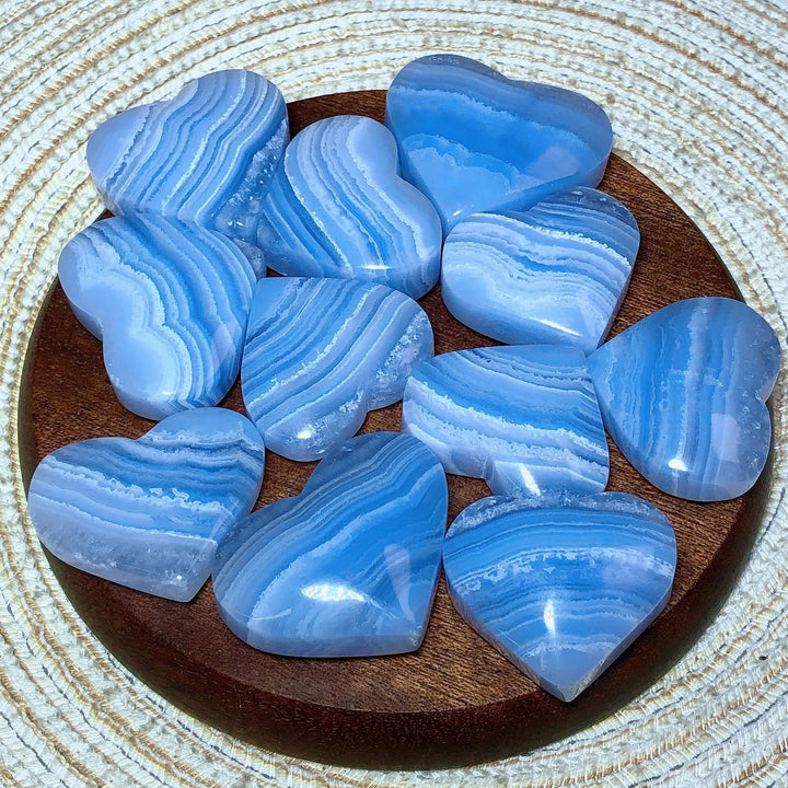 Blue Lace Agate Heart