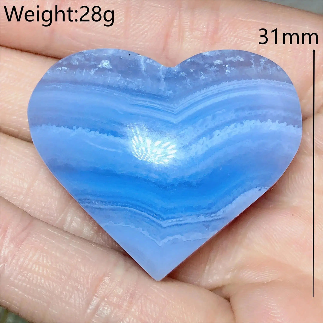 Blue Lace Agate Heart