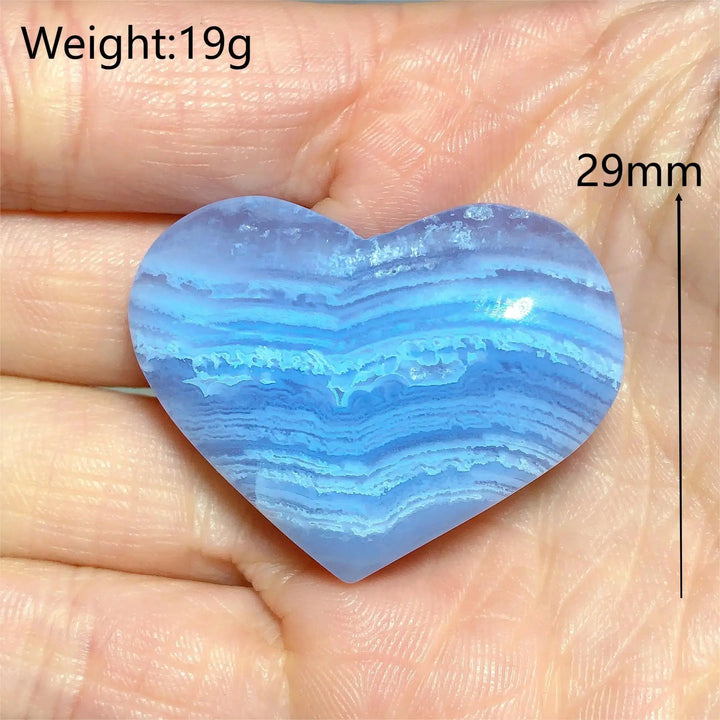 Blue Lace Agate Heart