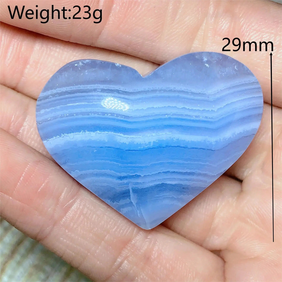 Blue Lace Agate Heart