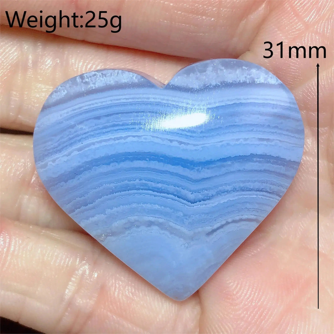 Blue Lace Agate Heart