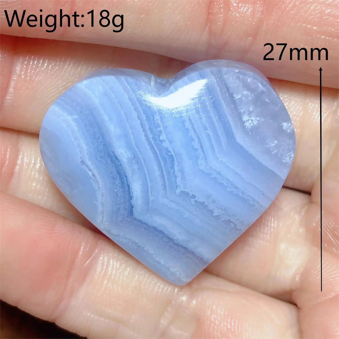 Blue Lace Agate Heart