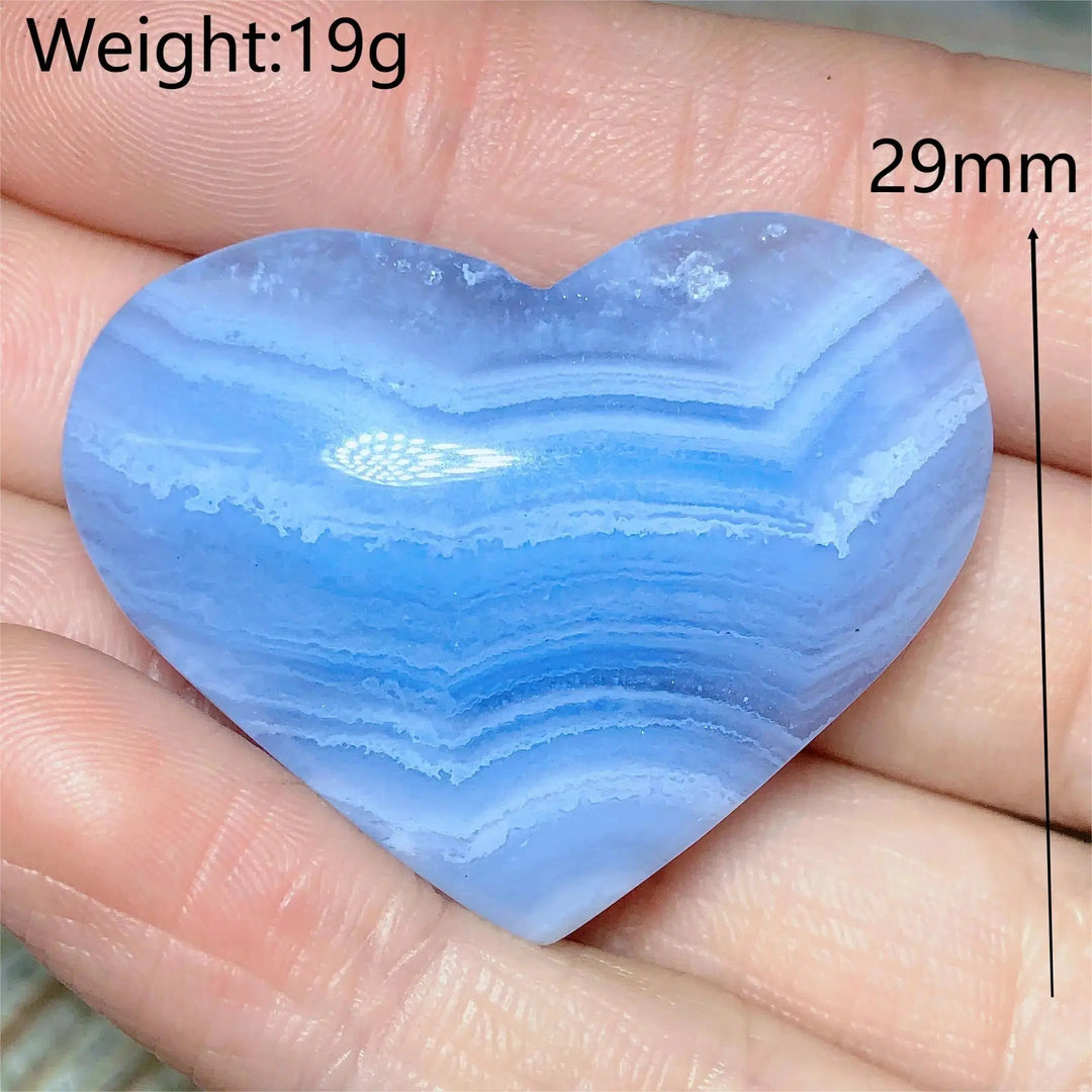 Blue Lace Agate Heart