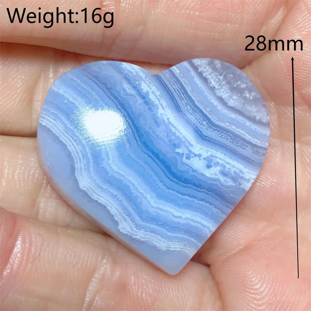 Blue Lace Agate Heart