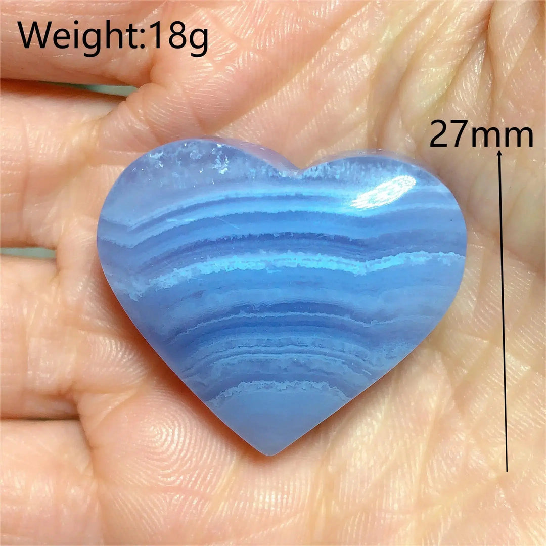 Blue Lace Agate Heart