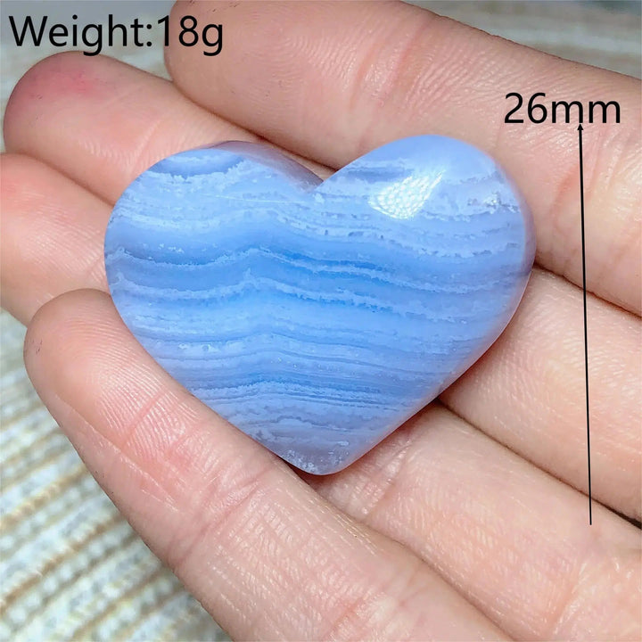 Blue Lace Agate Heart