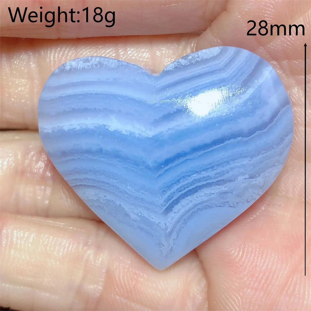 Blue Lace Agate Heart