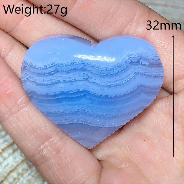 Blue Lace Agate Heart