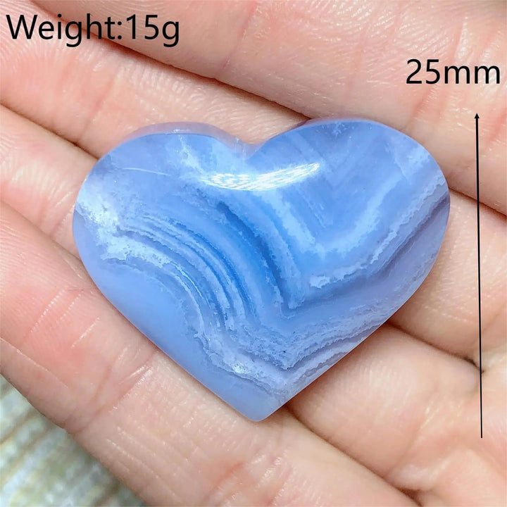 Blue Lace Agate Heart