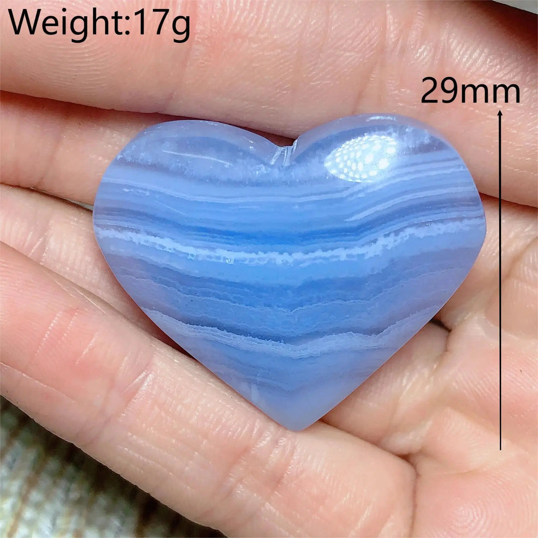 Blue Lace Agate Heart