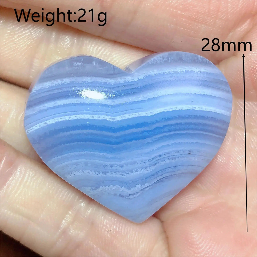 Blue Lace Agate Heart