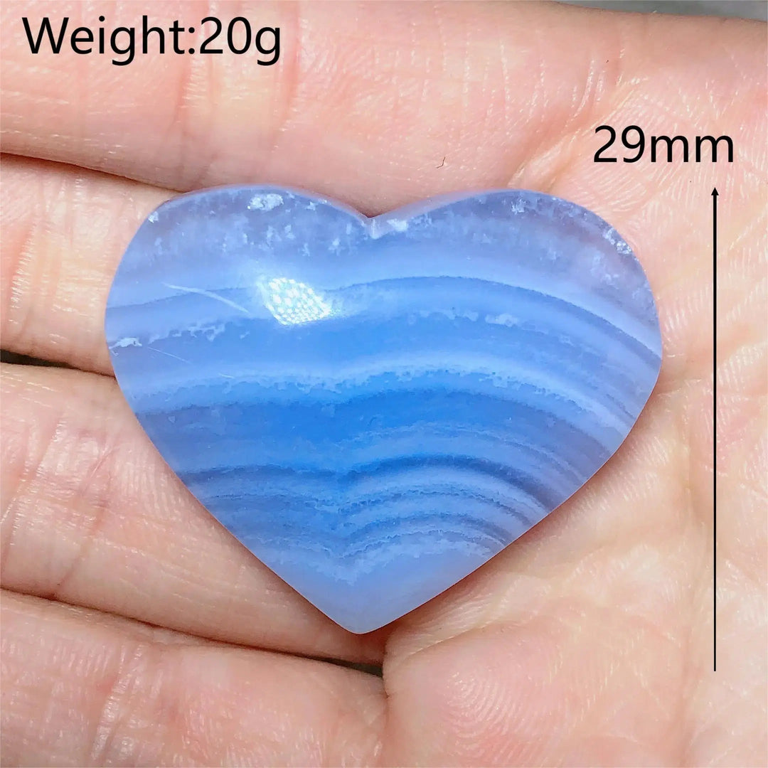 Blue Lace Agate Heart