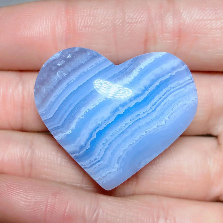 Blue Lace Agate Heart