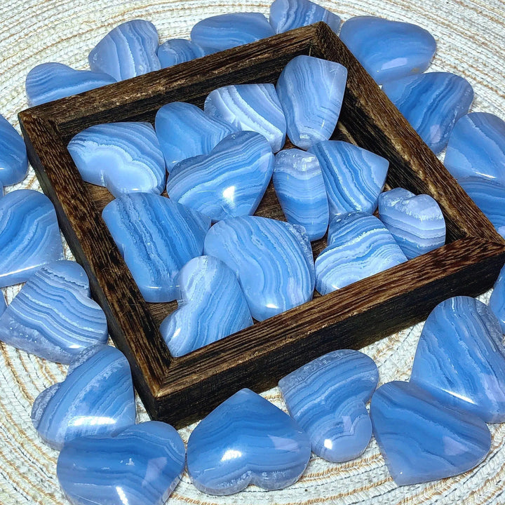 Blue Lace Agate Heart