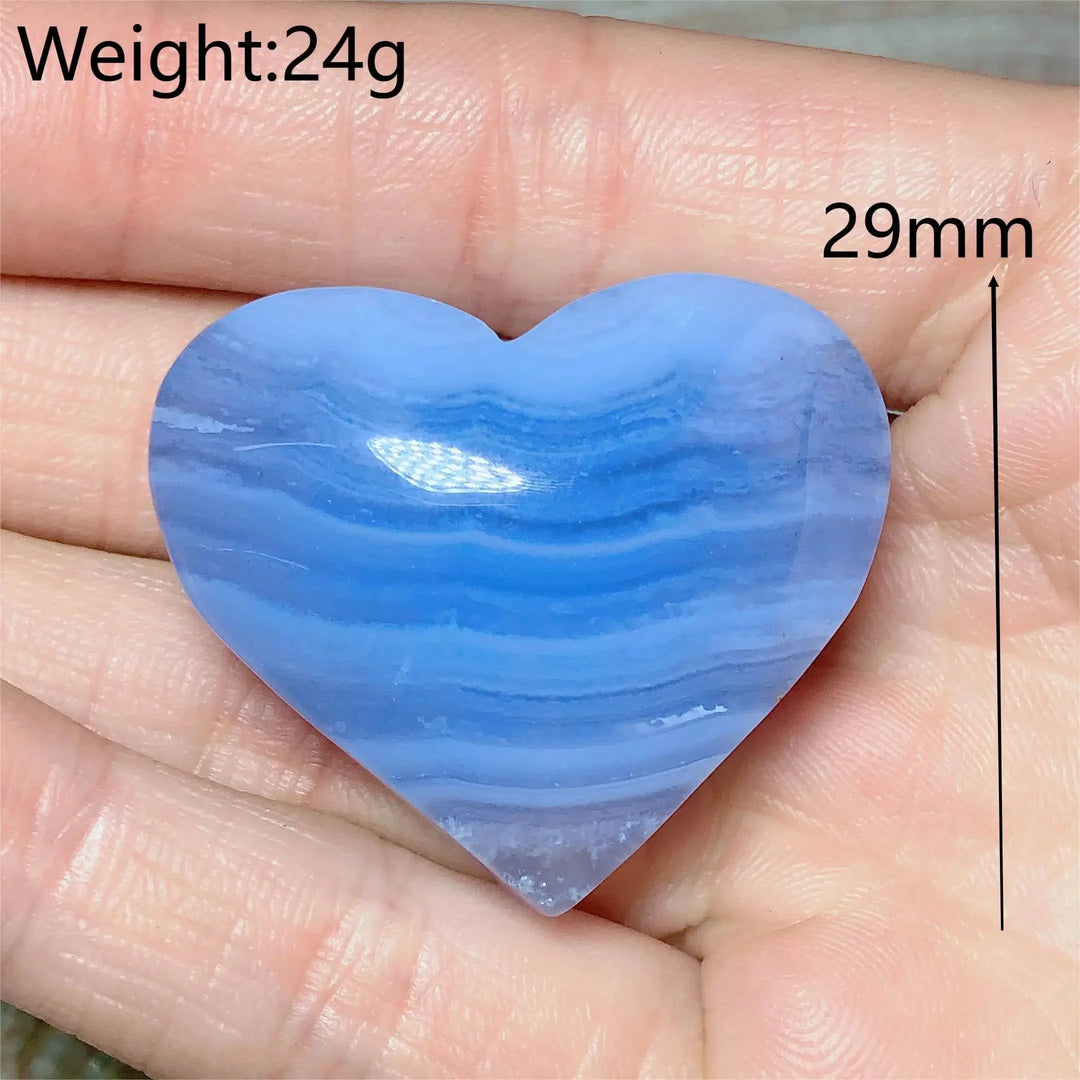 Blue Lace Agate Heart