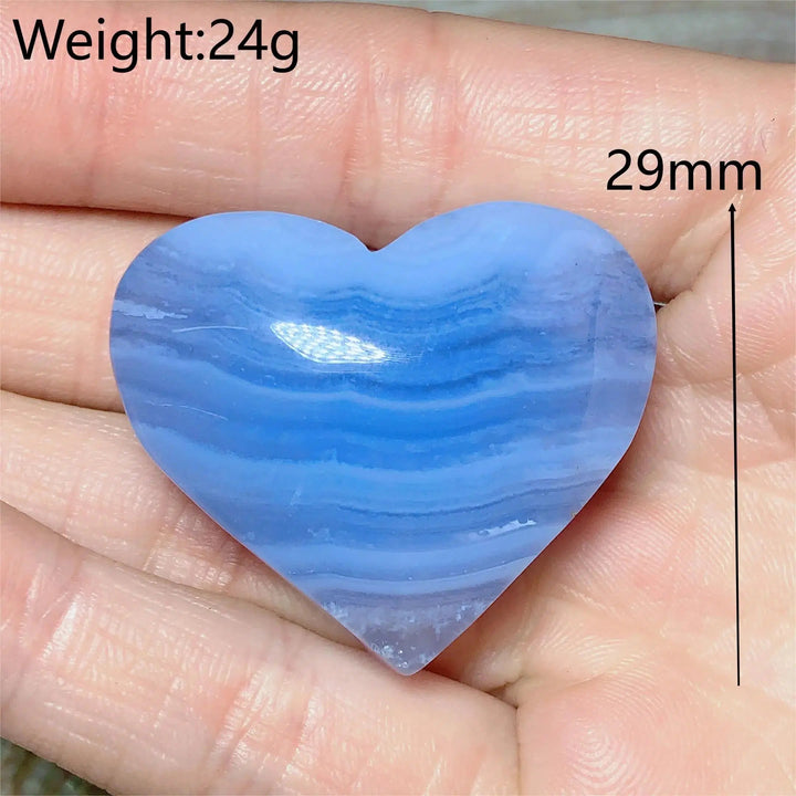 Blue Lace Agate Heart