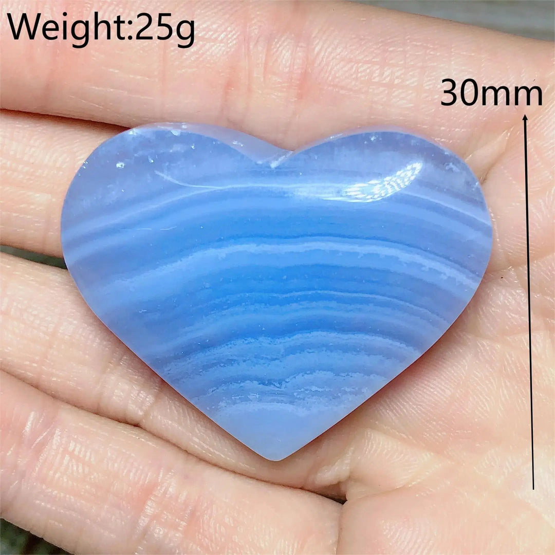 Blue Lace Agate Heart