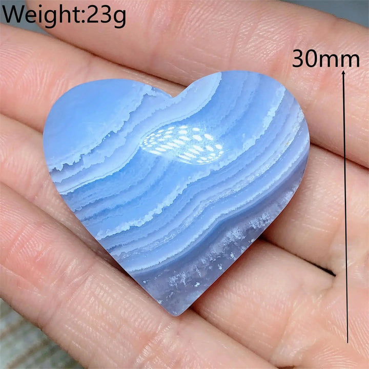 Blue Lace Agate Heart