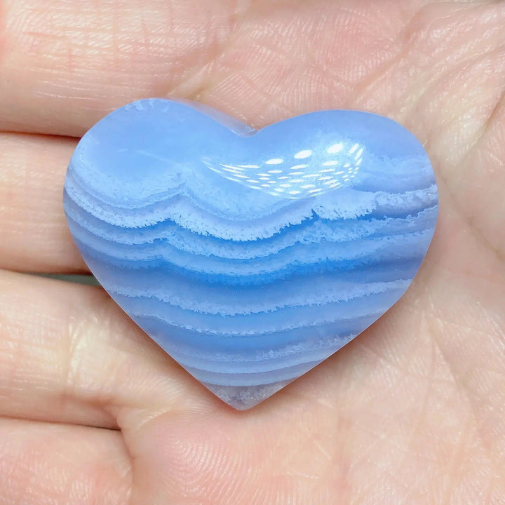 Blue Lace Agate Heart