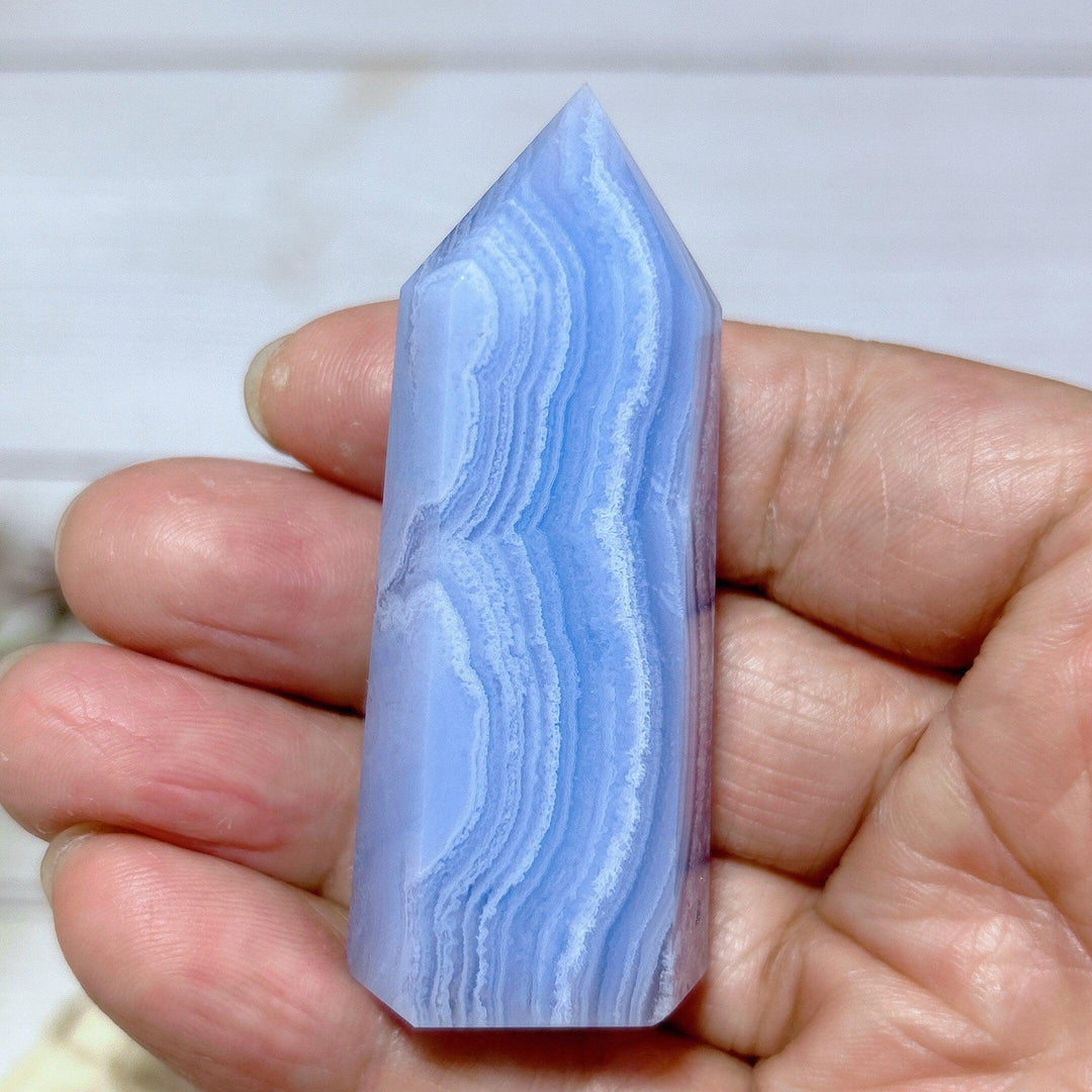 Blue Lace Agate Tower