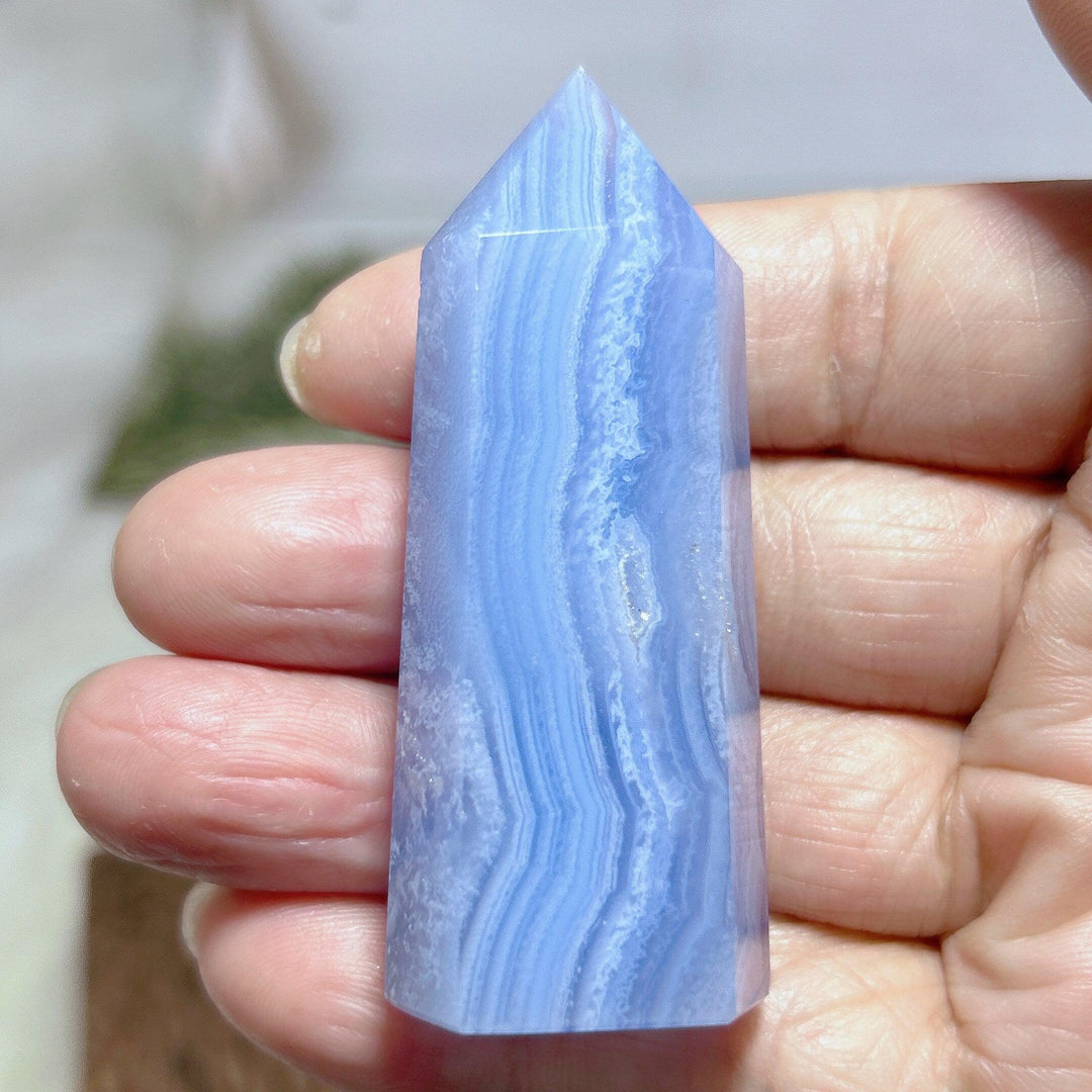 Blue Lace Agate Tower