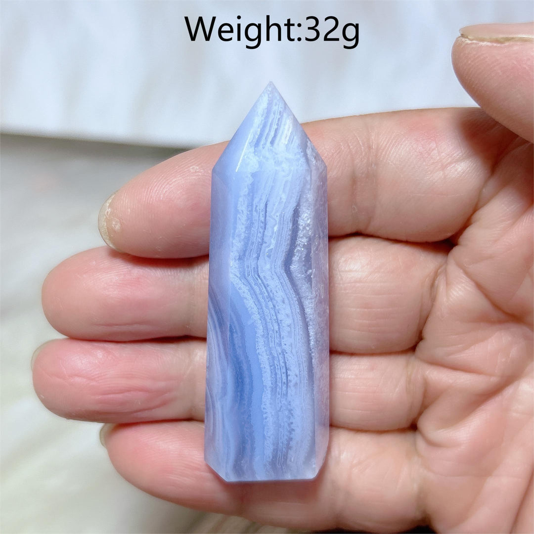 Blue Lace Agate Tower