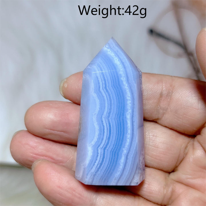 Blue Lace Agate Tower