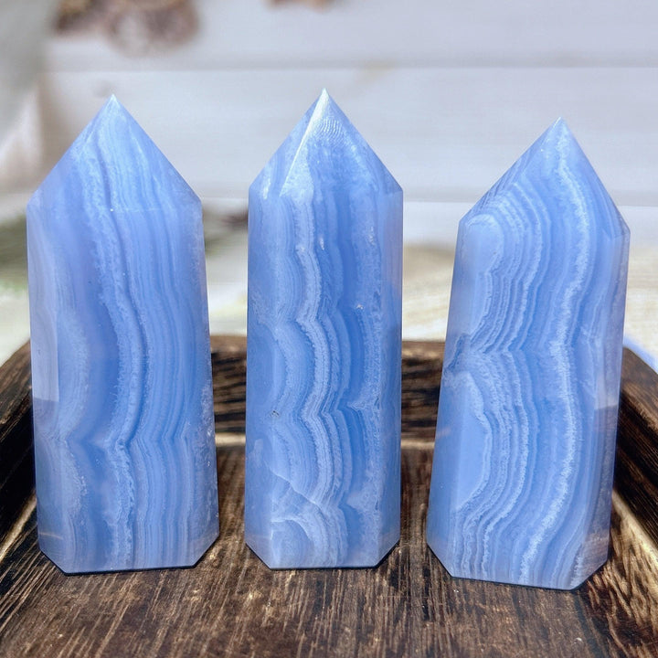 Blue Lace Agate Tower