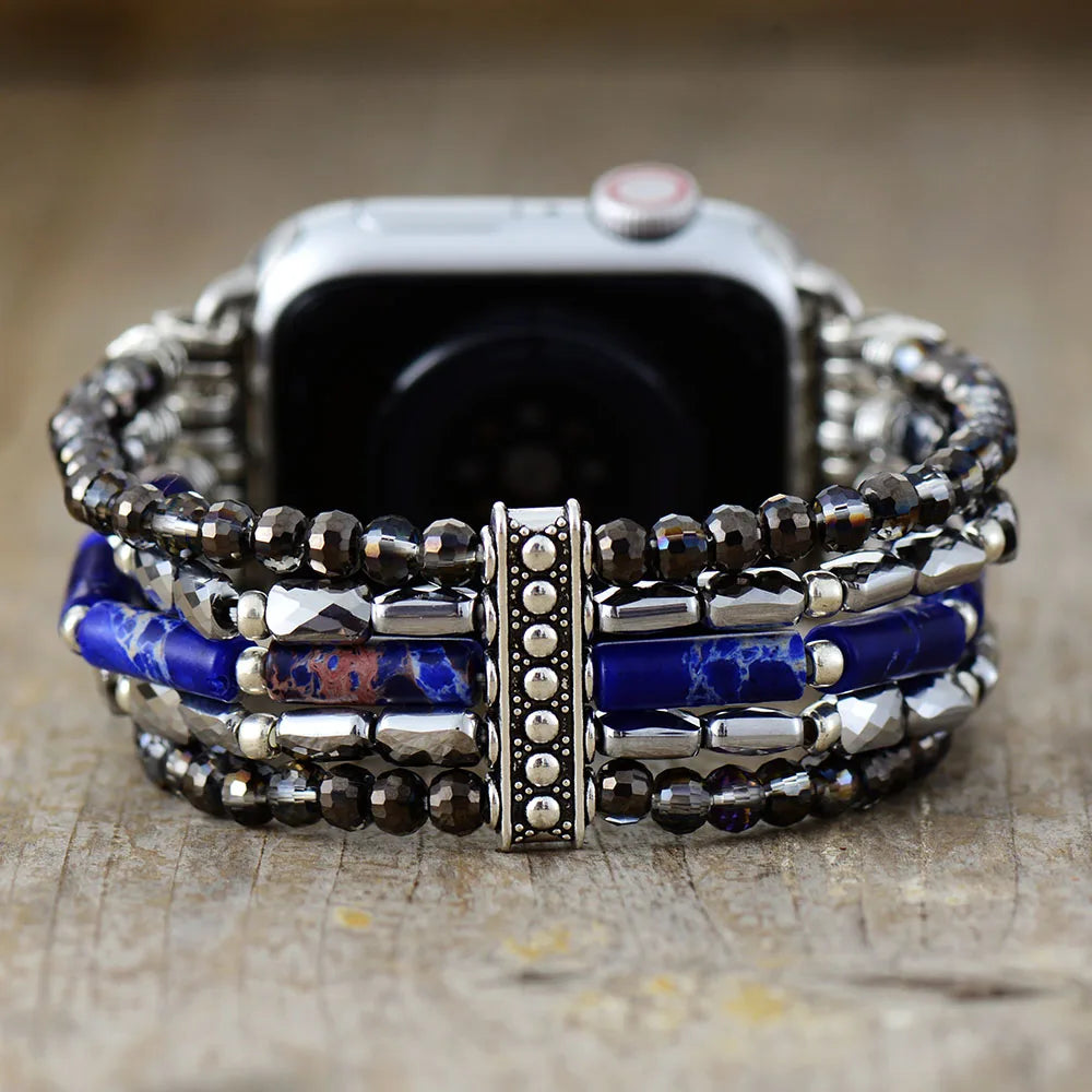 Blue Or Red Crystal ‘Super Bling’ Apple iWatch Band