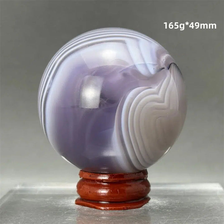 Blue Striped Agate Sphere